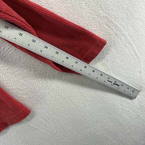 Vintage Marlboro Unlimited Thermal Shirt men's Large Red Henley Button 90s Blank - Picture 5 of 7